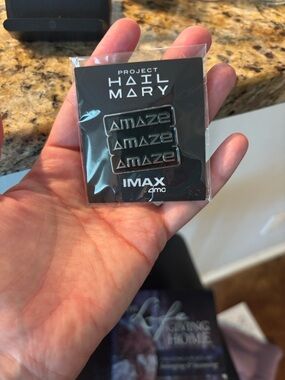 Project Hail Mary IMAX 'Amaze' Metal Pin - Black Silver